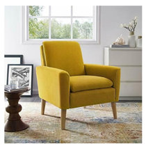 Yellow pattern accent online chair